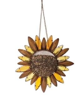 Glass Petal Sunflower Bird Feeder -Backyard Bloomers 8611063 0760 tif