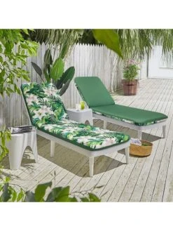 Outdoor Decor™ Chaise Lounge Cushions, 22" X 73" -Backyard Bloomers 8611127 106v grli outdoor chaise lounge cushion 22x73 green lily