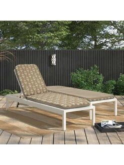 Outdoor Decor™ Chaise Lounge Cushions, 22" X 73" -Backyard Bloomers 8611127 110v trta outdoor chaise lounge cushion 22x73 tribal taupe