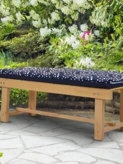 Outdoor Decor™ Bench Cushions, 18" X 48" 10 Outdoor Decor™ Bench Cushions, 18" X 48" -Backyard Bloomers 8611128 102V NGEO tif