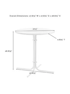 Crosley Griffith Outdoor Bistro Table 11 Crosley Griffith Outdoor Bistro Table -Backyard Bloomers 8611576 05v