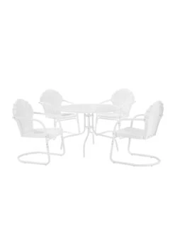 Crosley Tulip 5-piece Outdoor Dining Set 23 Crosley Tulip 5-piece Outdoor Dining Set -Backyard Bloomers 8611578 wt 32v