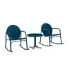 Crosley Griffith 3-piece Outdoor Rocking Chair Set 2 Crosley Griffith 3-piece Outdoor Rocking Chair Set -Backyard Bloomers 8611588 ny 03v crosley griffith 3 piece outdoor rocking chair set
