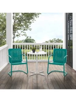Crosley Bates 3-piece Outdoor Bistro Set -Backyard Bloomers 8611590 tu 12v