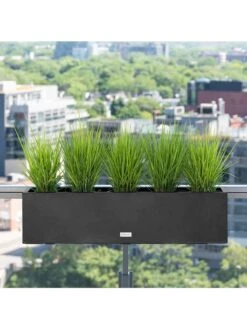 Veradek Metallic Series Railing Planters -Backyard Bloomers 8611610 05v