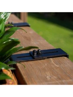 Veradek Metallic Series Corten Steel Railing Planters -Backyard Bloomers 8611611 01v