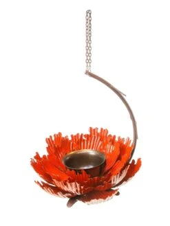 Desert Steel Sunset Peony Bird Feeder -Backyard Bloomers 8611637 02v