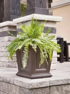 Fairfield Self-Watering Square Planter, 16” X 16” -Backyard Bloomers 8611695 02V tif