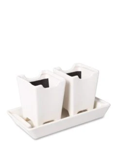 Stoneware Self-Watering Windowsill Planters, Set Of 2 10 Stoneware Self-Watering Windowsill Planters, Set Of 2 -Backyard Bloomers 8611890 5658 tif