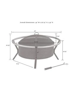 Crosley Yuma Firepit -Backyard Bloomers 8611946 07v