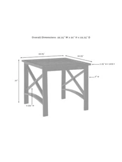 Crosley Kaplan Side Table 23 Crosley Kaplan Side Table -Backyard Bloomers 8611953 08v