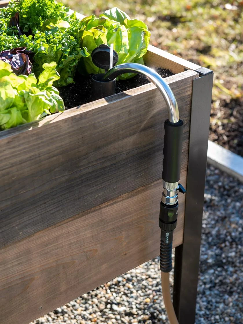 Self-Watering Eco-Stained Elevated Planter Box, 2' X 8' 14 Self-Watering Eco-Stained Elevated Planter Box, 2' X 8' - Image 12