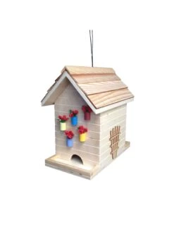 Potting Shed Birdfeeder -Backyard Bloomers 8612011 02v