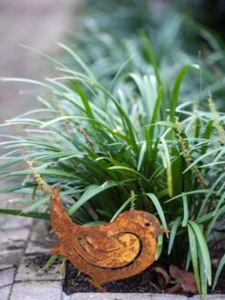 Corten Steel Animal Garden Stakes -Backyard Bloomers 8612061 078 tif