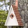 Swiss Chalet Bird House With Copper Roof 1 Swiss Chalet Bird House With Copper Roof -Backyard Bloomers 8612196 01v swiss chalet bird house with copper roof
