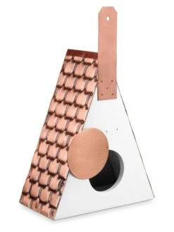 Swiss Chalet Bird House With Copper Roof 8 Swiss Chalet Bird House With Copper Roof -Backyard Bloomers 8612196 02v
