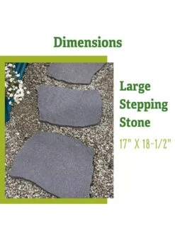 Recycled Rubber Flagstone Stepping Stone 25 Recycled Rubber Flagstone Stepping Stone -Backyard Bloomers 8612235 1