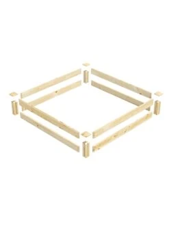 Pine Raised Garden Beds, 4'x4' -Backyard Bloomers 8612249 01v