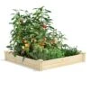 Pine Raised Garden Beds, 4'x4' -Backyard Bloomers 8612249 02v pine raised garden bed 4x4 feet