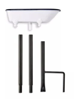 White Enamel Bathtub Birdbath -Backyard Bloomers 8612266 05V jpeg