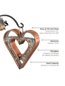 Heart Fly-Thru™ Bird Feeder -Backyard Bloomers 8612272 03v