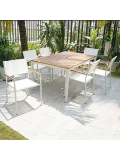 Braylee 7 Pc Outdoor Dining Set 7 Braylee 7 Pc Outdoor Dining Set -Backyard Bloomers 8612276 02v