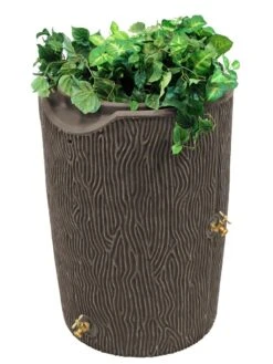 Impressions Bark 50 Gallon Rain Saver -Backyard Bloomers 8612301 02V jpg
