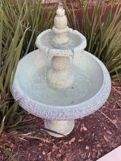 Exaco Enduro Clay Tiered Fountain -Backyard Bloomers 8612391 01V jpg