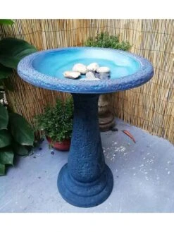 Exaco Enduro Clay Birdbath -Backyard Bloomers 8612394bl 06v