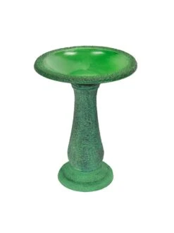 Exaco Enduro Clay Birdbath -Backyard Bloomers 8612394gr 04v exaco enduro clay birdbath