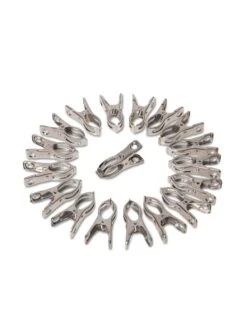 Metal Medium Garden Clips 2.25", Set Of 18 -Backyard Bloomers 8612443 0032 metal medium garden clips set of 18