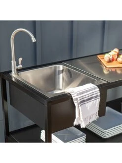 Veradek Stainless Steel Outdoor Kitchen Series Counter Sink 28 Veradek Stainless Steel Outdoor Kitchen Series Counter Sink -Backyard Bloomers 8612469 14v