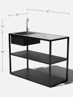 Veradek Stainless Steel Outdoor Kitchen Series Counter Sink 20 Veradek Stainless Steel Outdoor Kitchen Series Counter Sink -Backyard Bloomers 8612469 16v 1