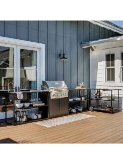 Veradek Stainless Steel Outdoor Kitchen Series Bar Cart -Backyard Bloomers 8612471 12v