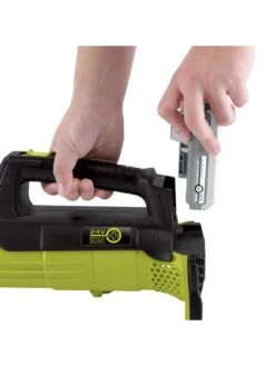 Sun Joe® 24V ION+ 2.0-Ah Cordless Compact Turbine Jet Blower, 100-MPH 350-CFM -Backyard Bloomers 8612516 10v