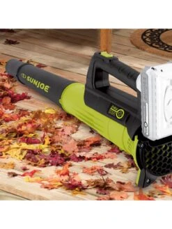 Sun Joe® 24V ION+ 2.0-Ah Cordless Compact Turbine Jet Blower, 100-MPH 350-CFM -Backyard Bloomers 8612516 11v