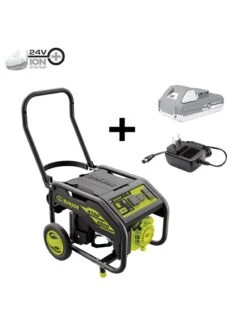 Sun Joe® 4,100/3,300-Running Watt Propane Powered Portable Generator W/24VBattery Starter -Backyard Bloomers 8612525 01v