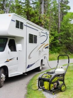 Sun Joe® 4,100/3,300-Running Watt Propane Powered Portable Generator W/24VBattery Starter -Backyard Bloomers 8612525 07v