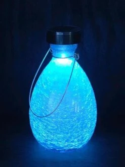 Achla Designs Solar Crackle Glass Vase Lantern 8 Achla Designs Solar Crackle Glass Vase Lantern -Backyard Bloomers 8612529TL 01v tif