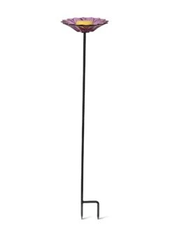 Glass Flower Butterfly Feeder Stake -Backyard Bloomers 8612573 326