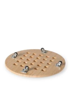 Bamboo Plant Caddy Round, 15.75" -Backyard Bloomers 8612716 206 tif