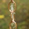 Single Link Pure Copper Rain Chain, 8.5' 1 Single Link Pure Copper Rain Chain, 8.5' -Backyard Bloomers 8612745 01v single link pure copper rain chain