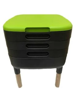 Maze Worm Farm Composter Trays With Wood Legs -Backyard Bloomers 8612805 01v