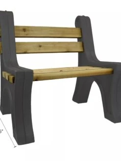 Custom Length Lightweight Indoor Or Outdoor Bench Ends 17 Custom Length Lightweight Indoor Or Outdoor Bench Ends -Backyard Bloomers 8612857GY 07V tif