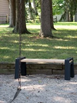 Custom Length Lightweight Indoor Or Outdoor Backless Bench Ends -Backyard Bloomers 8612858bk 16v