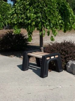 Custom Length Lightweight Indoor Or Outdoor Backless Bench Ends -Backyard Bloomers 8612858bk 17v