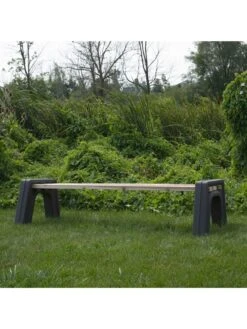 Custom Length Lightweight Indoor Or Outdoor Backless Bench Ends -Backyard Bloomers 8612858gy 11v