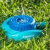 Aqua Joe® AJ-TSSBM Indestructible 9-Pattern Metal Turret Sprinkler -Backyard Bloomers 8612869 05v aqua joe indestructible 9 pattern metal turret sprinkler