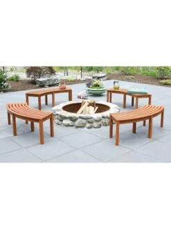 Achla Designs Curved Backless Bench 10 Achla Designs Curved Backless Bench -Backyard Bloomers 8612910 04v