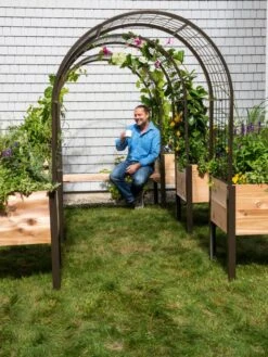 2’ X 4’ Arch Trellis For Planter Boxes -Backyard Bloomers 8612976 0549